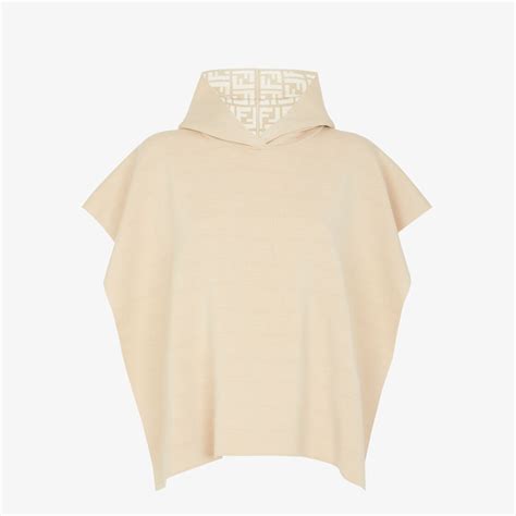 fendi scarf white|Fendi poncho women's.